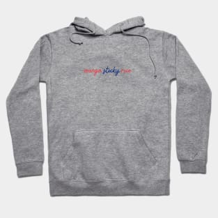 mango sticky rice - Thai red and blue - Flag color Hoodie